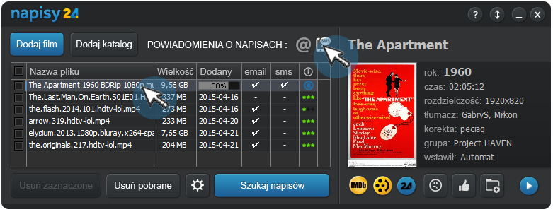 Napisy24.pl program do pobierania napisów do filmów i seriali